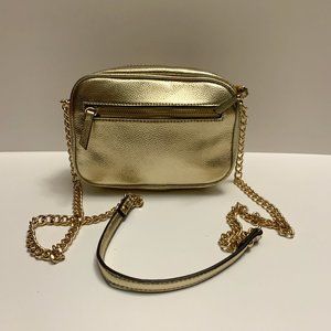 INC Glam Metallic Quilted Camera Crossbody